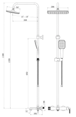 Душевая система Royce Pro (RCS-120504BL)