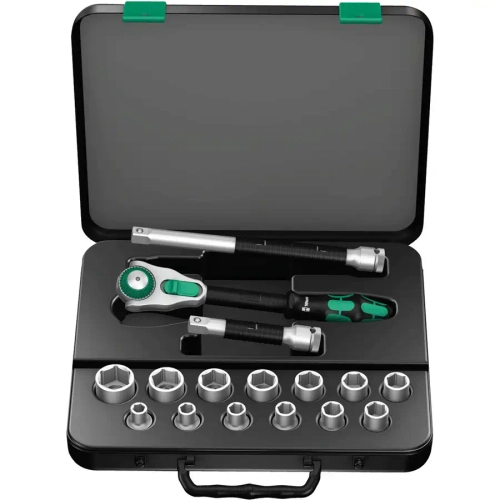 Набор головок с трещоткой Zyklop, 1/2" 8100 SC WERA 05003454001