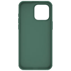 Усиленный чехол зеленого цвета (Deep Green) от Nillkin для iPhone 15 Pro Max, серия Super Frosted Shield Pro