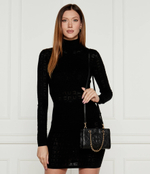 Кожаная сумка через плечо Fleming Soft Mini Chain TORY BURCH - черный(152334)
