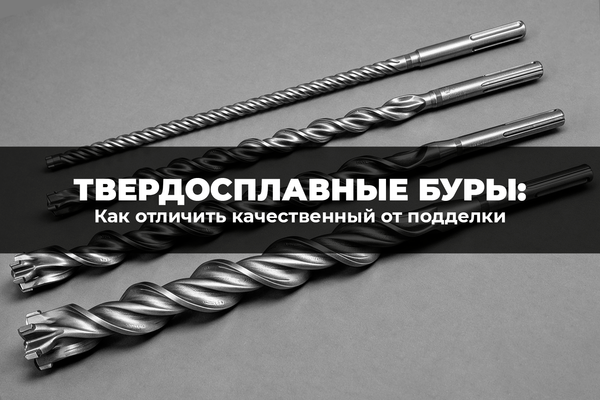 Твердосплавные буры: как отличить качественный от подделки