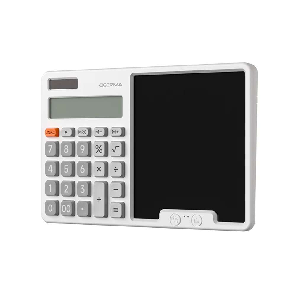 Калькулятор Deerma JX01 2в1 с LCD планшетом для записей