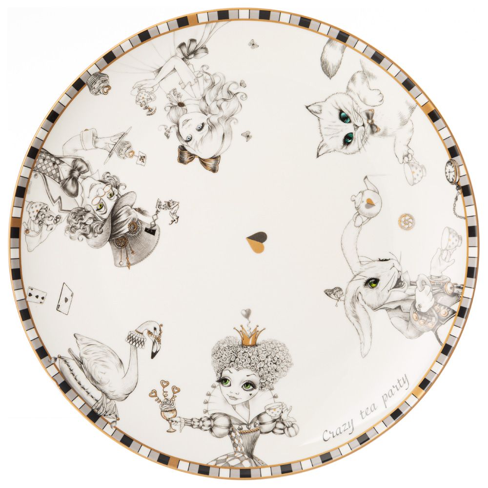 ТАРЕЛКА ОБЕДЕННАЯ LEFARD "WONDERLAND" 25,5 СМ, РАЗНОЦВЕТНЫЙ (КОР=16ШТ.)