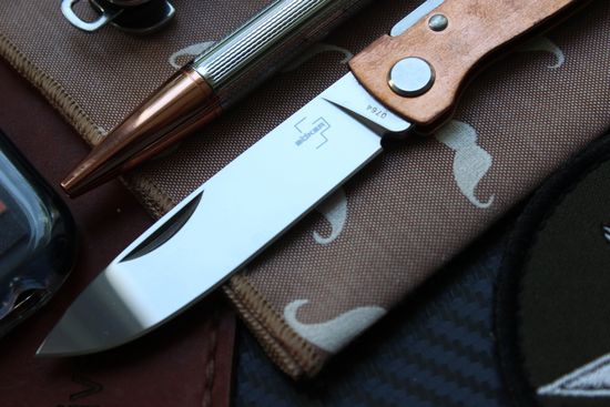 Складной нож Boker 01BO852 Atlas Copper c клинком из стали Sandvik™ 12С27, рукоять медь