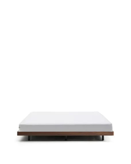 Основание кровати Norlen 160x200 см, темный орех