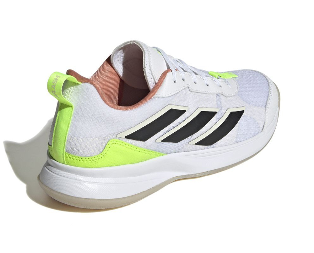 Женские Кроссовки теннисные Adidas AvaFlash - cloud white/core black/lucid lemon