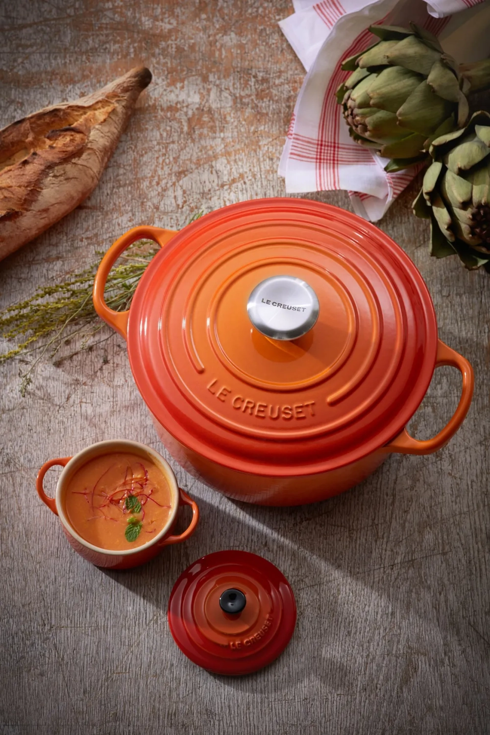 Le Creuset Мини-кокотница 10см вишня 71901-10060