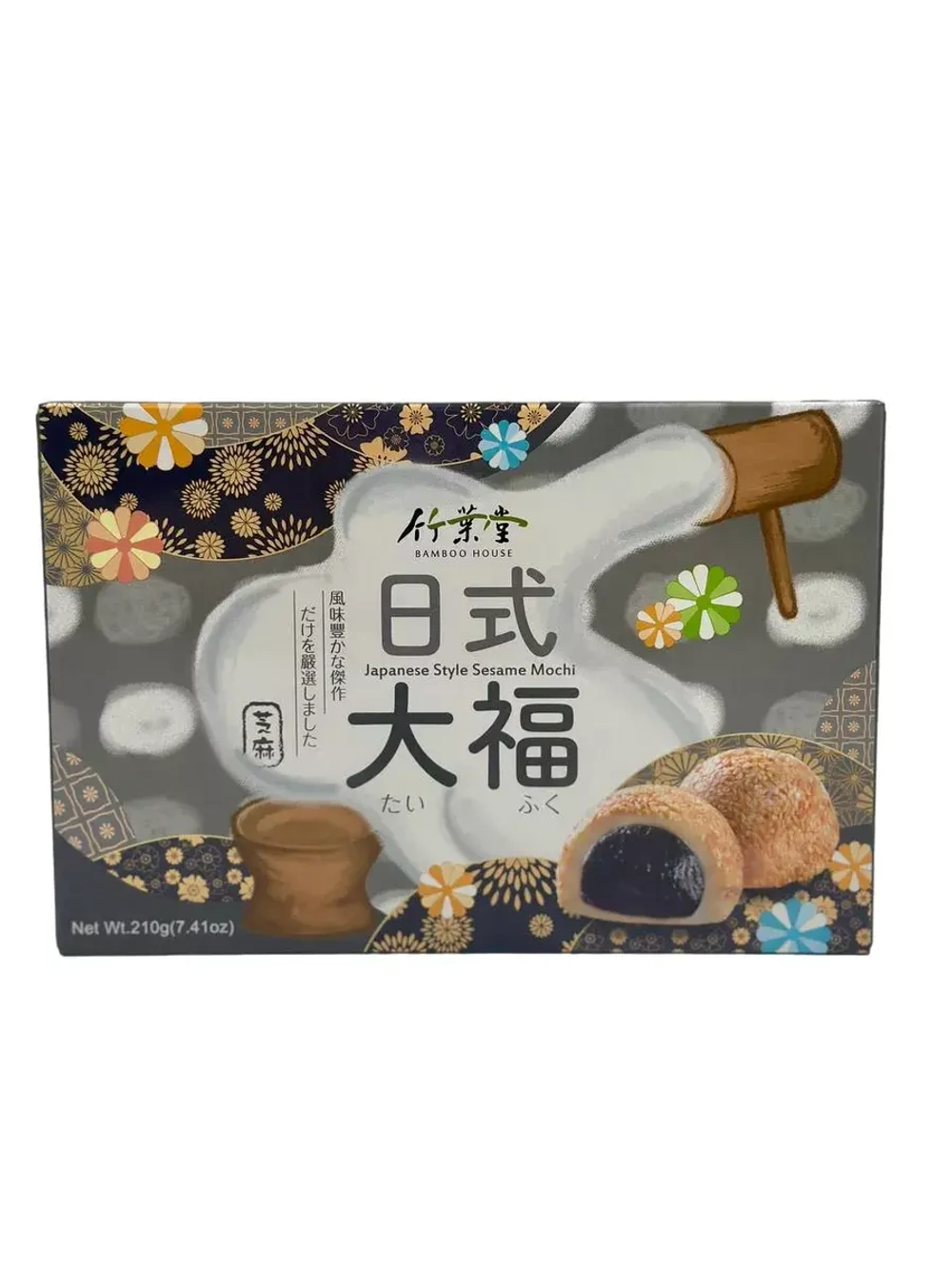 Японское рисовое пирожное Моти с кунжутом, 210гр.