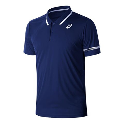 Мужское теннисное поло ASICS Polo Men - Dark Blue, White