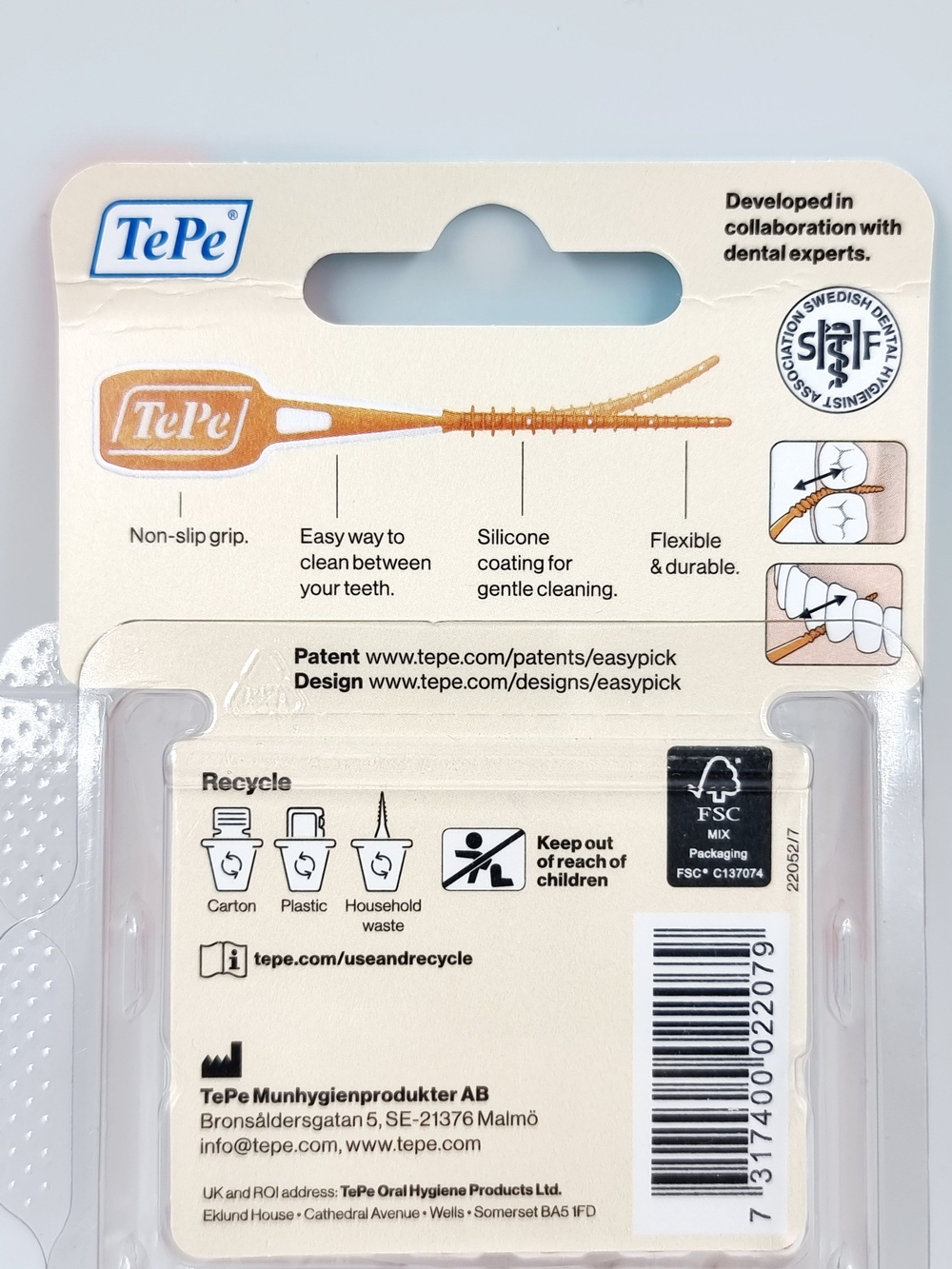 Межзубные ершики TePe EasyPick XS/S 60 шт. оранжевые