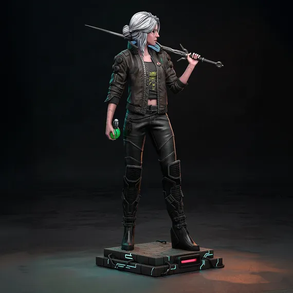Cyberpunk Ciri - The Witcher / Cyberpunk 2077