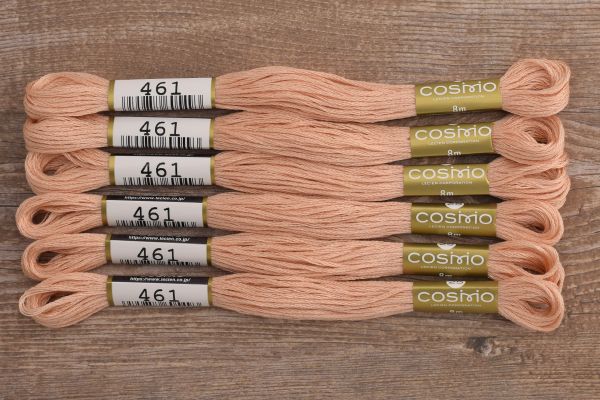 Мулине Lecien Cosmo, цв. 0461 / 6 мот. по 8 метров, в 6 сложений