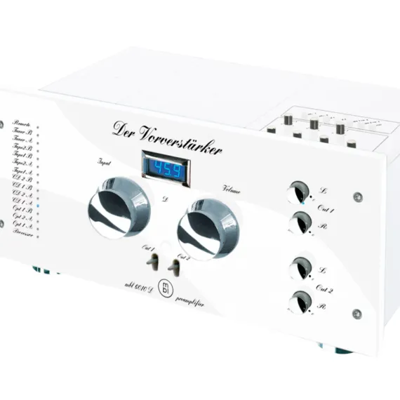 MBL 6010 D Preamplifier Piano White Chrome