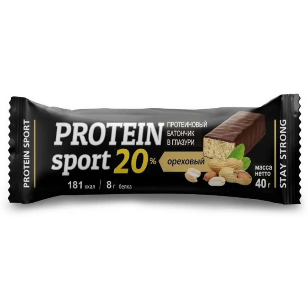 Батончик Effort sport протеиновый ореховый 40 гр