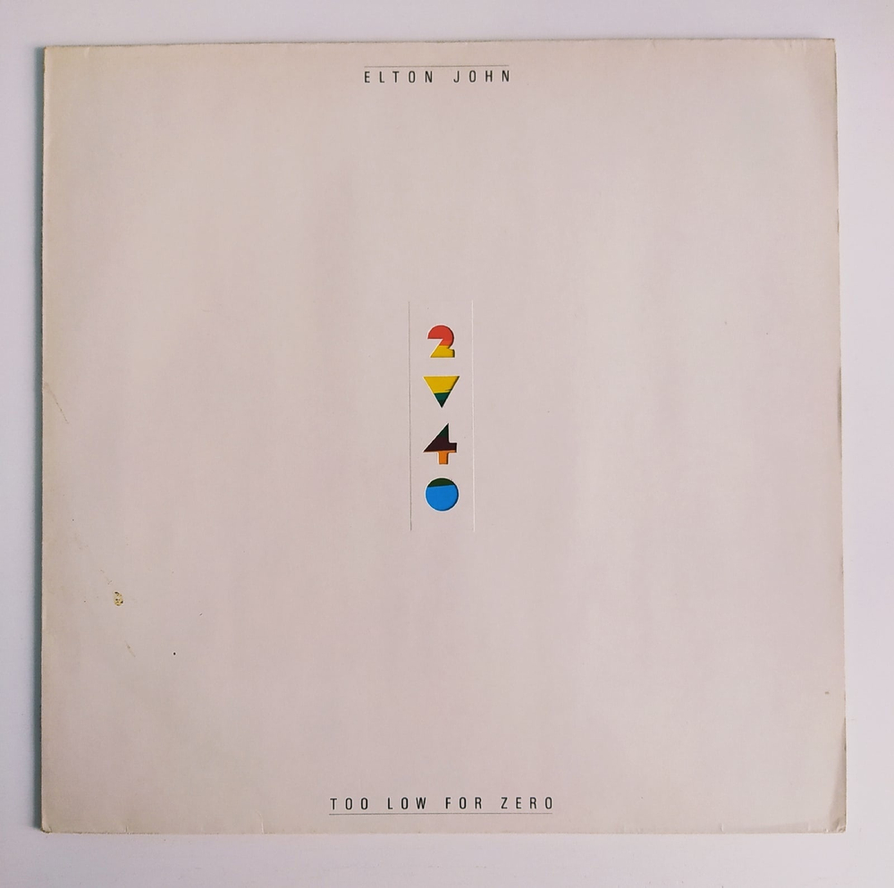 Elton John Too Low For Zero