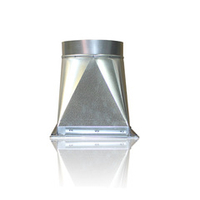 Переход c прямоугольного на круглое сечение (оц. сталь) 700х400-d315