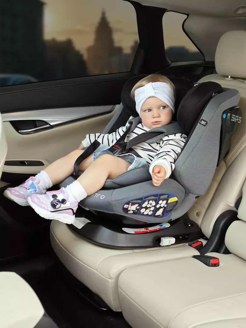 Автокресло Rant Nitro isofix 0/1/2/3 (0-36кг) Grey/Black