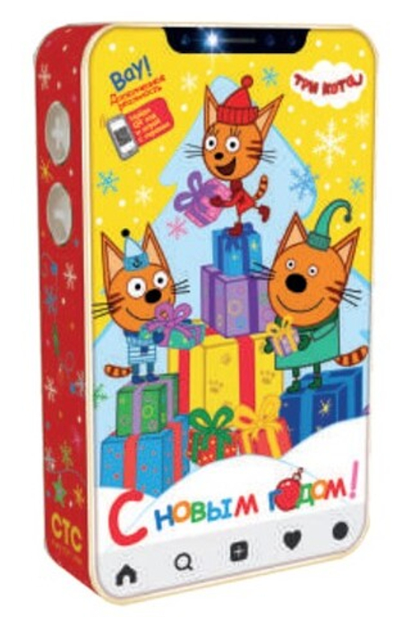 Подарочная коробка для конфет "Три кота" на 500гр (1/250шт)