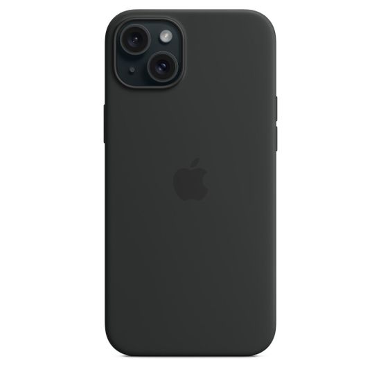 Чехол Silicone Case MagSafe для iPhone 15 Plus Черный