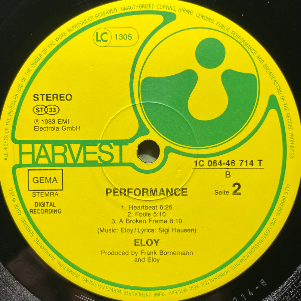 Eloy ‎– Performance (Европа 1983г.)