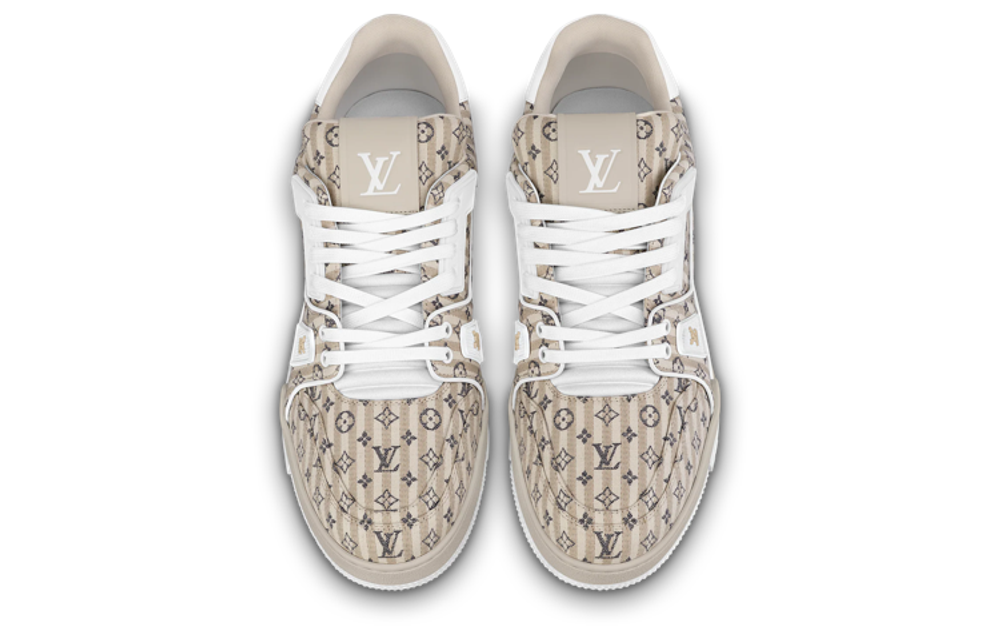 LOUIS VUITTON Lv Trainer Sneakers "Beige Monogram"