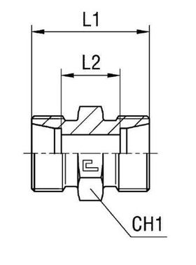 Соединение P DL15 22х1.5 (корпус)