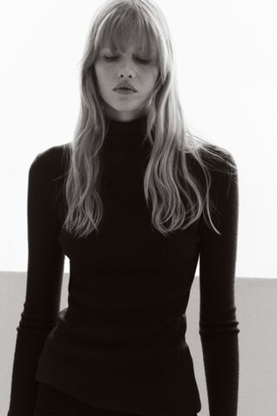 Мини-юбка из велюра со сборками - H&M