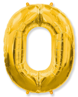 Ф ЦИФРА 0  40" Gold Золото