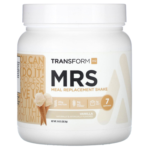 TransformHQ, MRS, коктейль для замены приема пищи, со вкусом ванили, 282,8 г (10 унций)