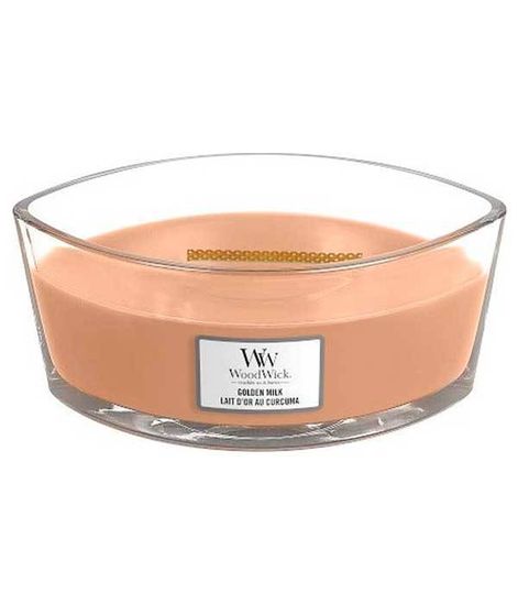 Топленое молоко, ароматическая свеча эллипс, WoodWick