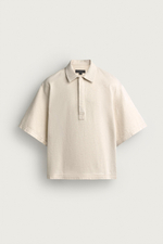 РУБАШКА ПОЛО В ПОЛОСКУ BOXY FIT — ZARA