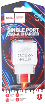 Зарядное устройство HOCO C109A 10.5W Micro белый