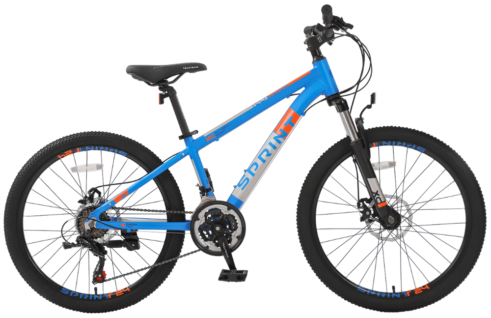 Велосипед TechTeam Sprint 24"х13" синий 2022