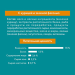 Курица с зелёной фасолью, 75г влажный корм для стерилизованных кошек Purina ONE