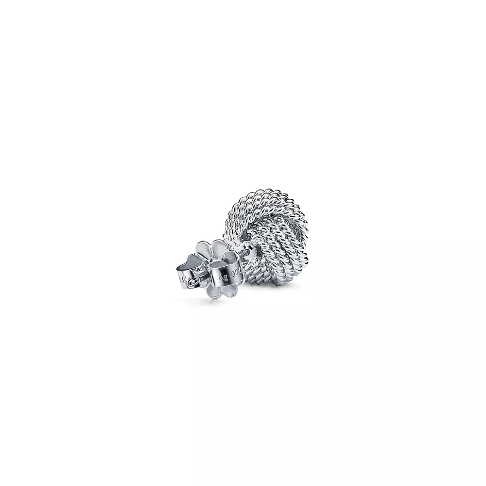 Серьги- узелки из серебра 925 , Tiffany💜Twist - В наличии