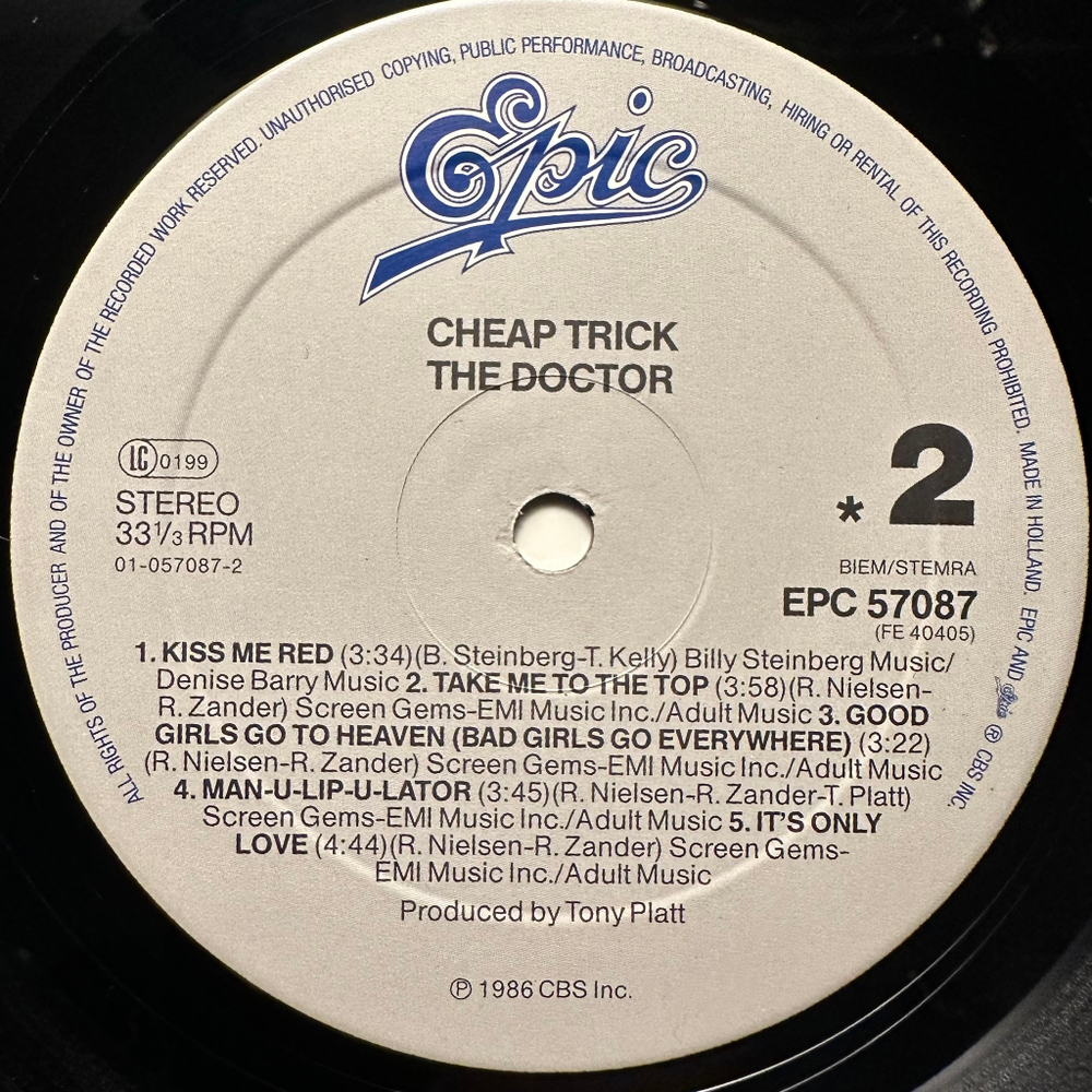 Cheap Trick - The Doctor (Голландия 1986г.)