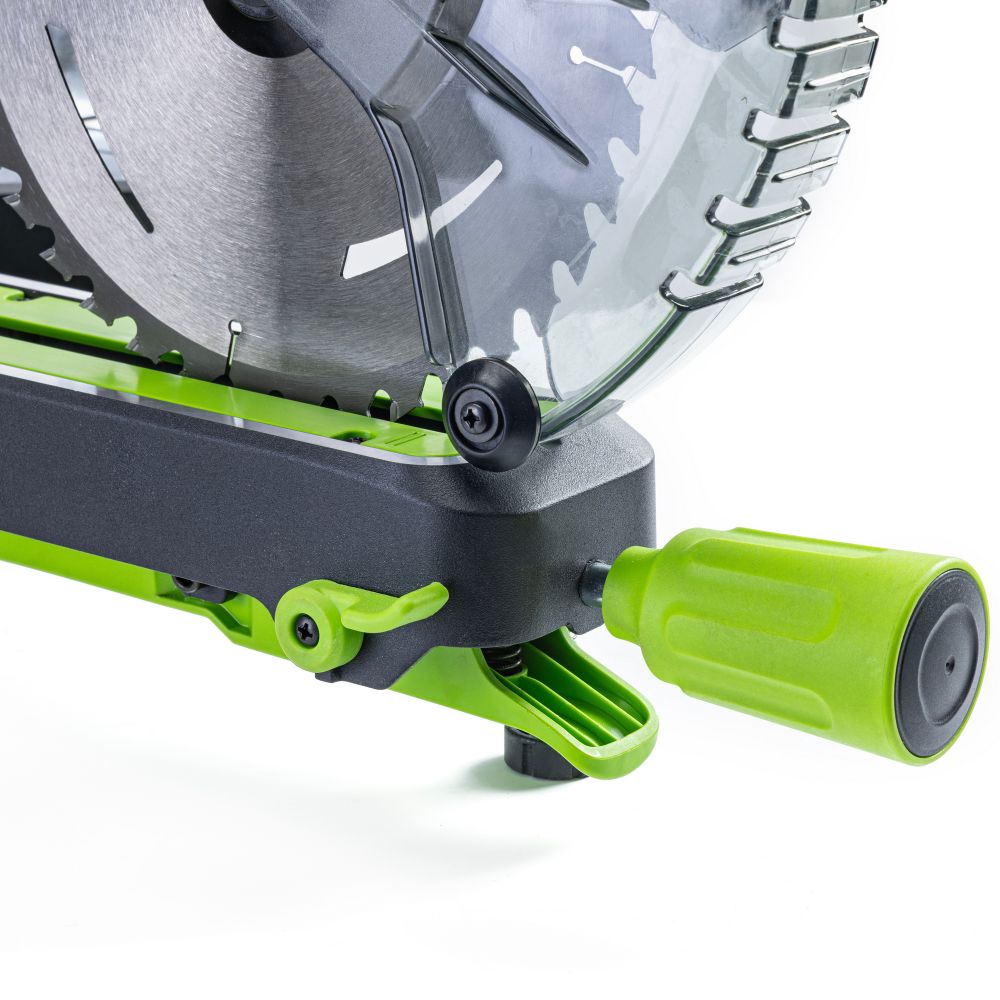 Торцовочная пила акк. Greenworks GD24MS216, 24V, б/щ, 4800 об/мин, 216x30мм,рез 65х310мм,с 1хАКБ 4Ач и быстрым ЗУ (1501707UB)