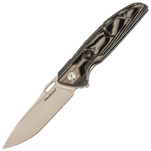 Цена наСкладной нож Nimo Rough Black, сталь D2, рукоять G10