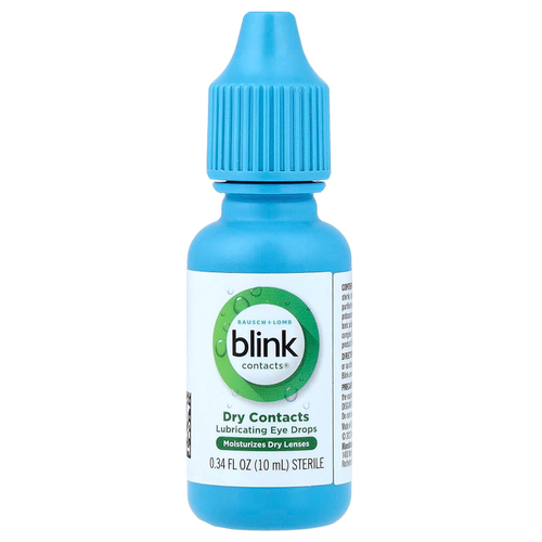 Bausch + Lomb Blink, Blink Cosmetics®, сухие контактные данные, смазывающие глазные капли, 10 мл (0,34 жидк. унции)
