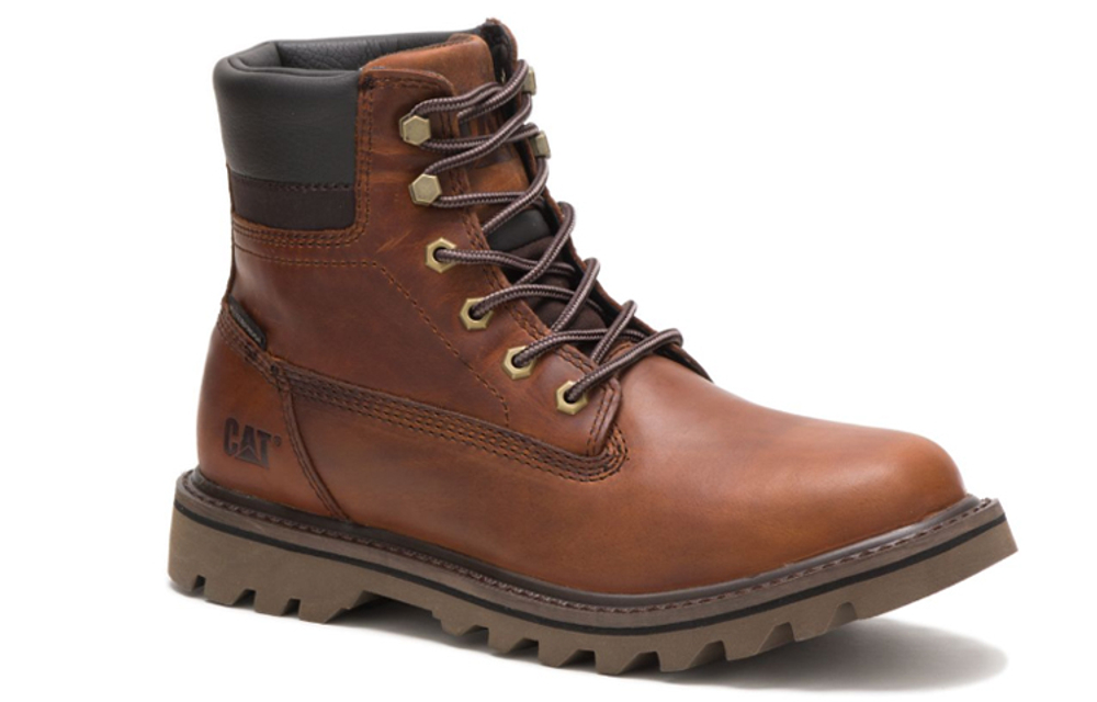 CAT Caterpillar Deplete WP Thermal Abrasion Resistant Slip Resistant Casual Outdoor Boots Men"s Brown