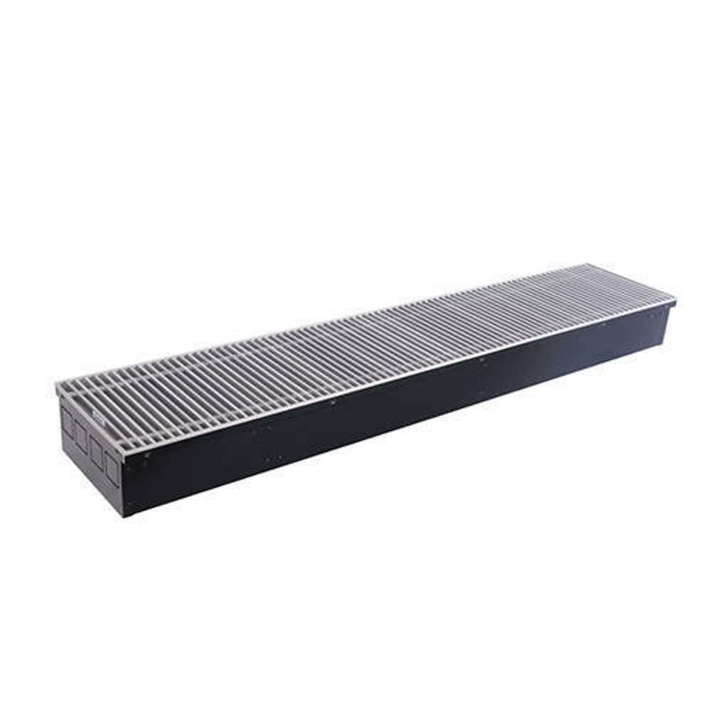 Конвектор внутрипольный STOUT - SCN 110x240x3000 мм (решетка роликовая, анодированный алюминий)