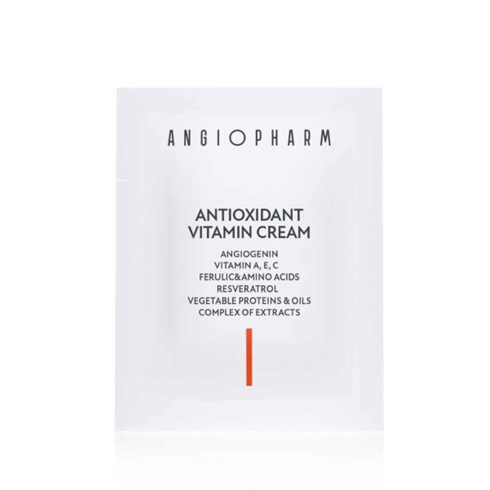 ANGIOPHARM АНТИОКСИДАНТНЫЙ КРЕМ С ВИТАМИНАМИ А, Е, С, 3 мл | ANTIOXIDANT VITAMIN CREAM
