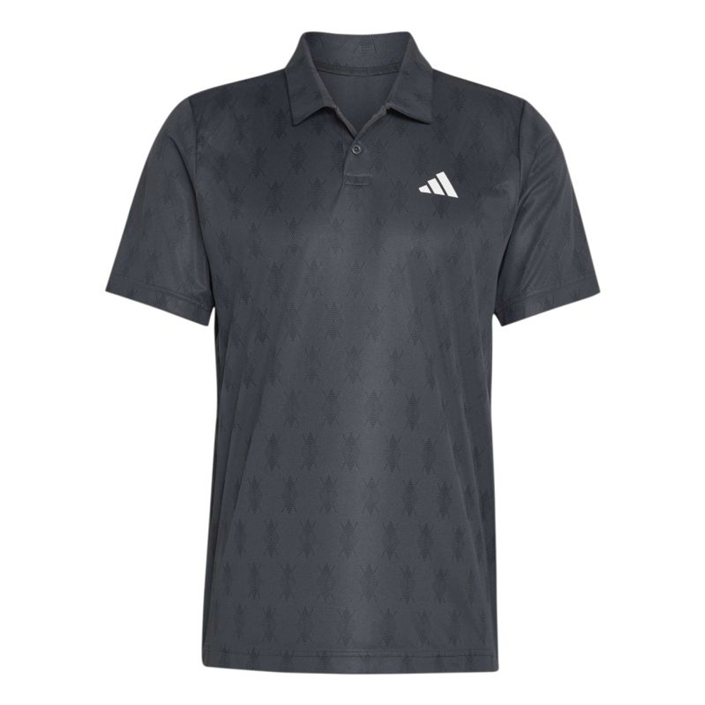 Теннисное поло Adidas Club Climacool Graphic - carbon/black