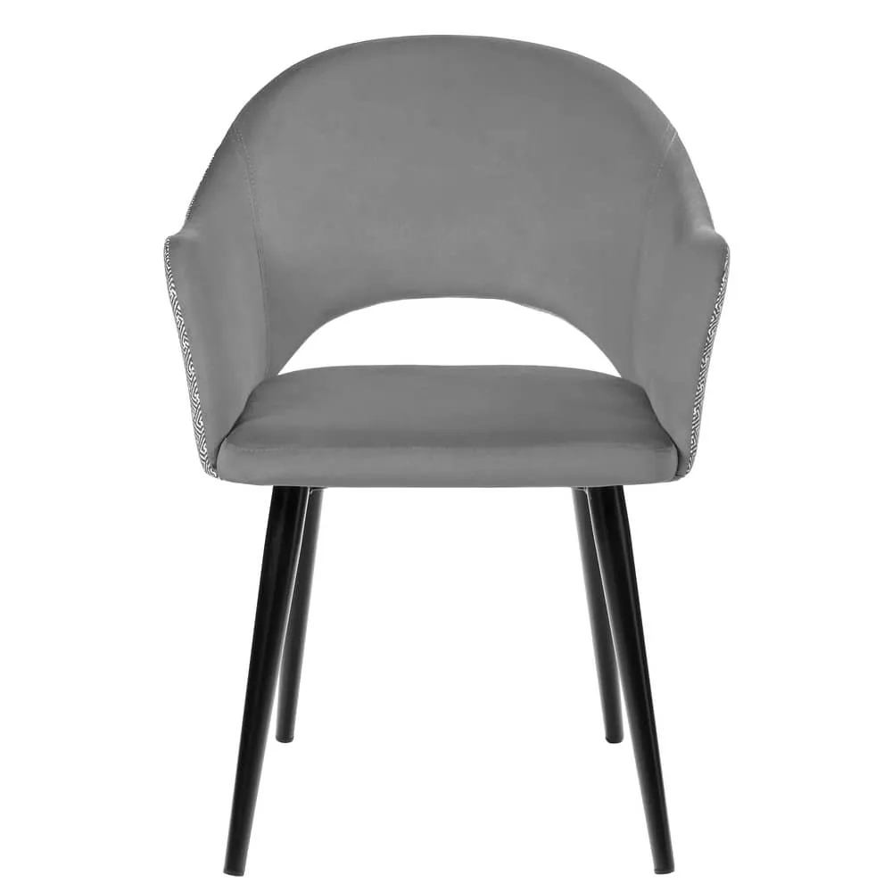 Стул Bradex Home Bruno серый с жаккардом