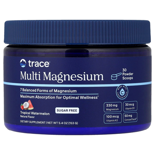 Trace, мультимагний, со вкусом тропического арбуза, 153 г (5,4 унции)