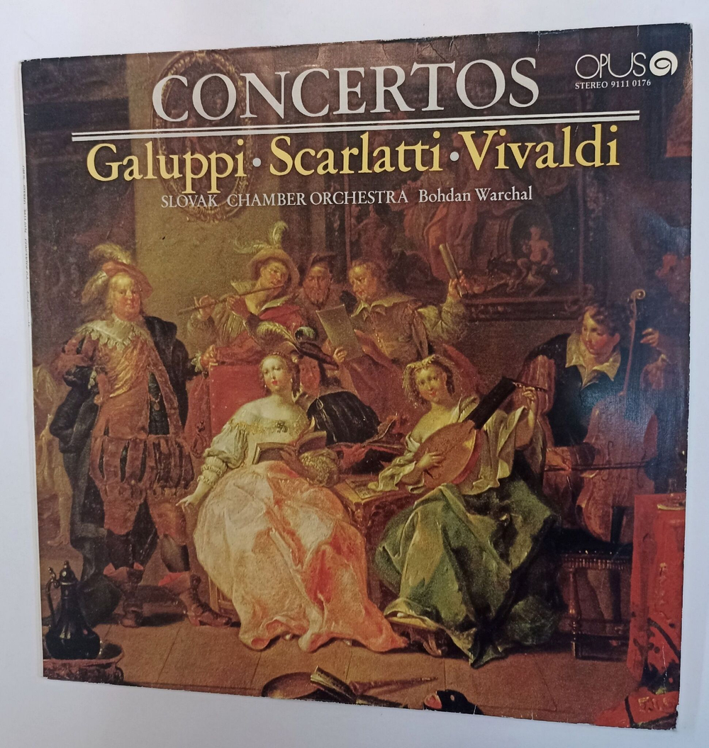 Винтажная виниловая пластинка LP Galuppi Галуппи Scarlatti Скарлатти Vivaldi Вивальди Slovak Chamber Orchestra Concertos (Чехословакия 1981)