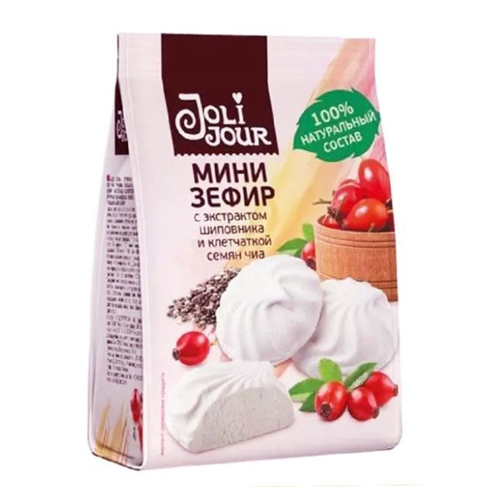 Зефир Joli Jour мини шиповник и семена чиа 110г
