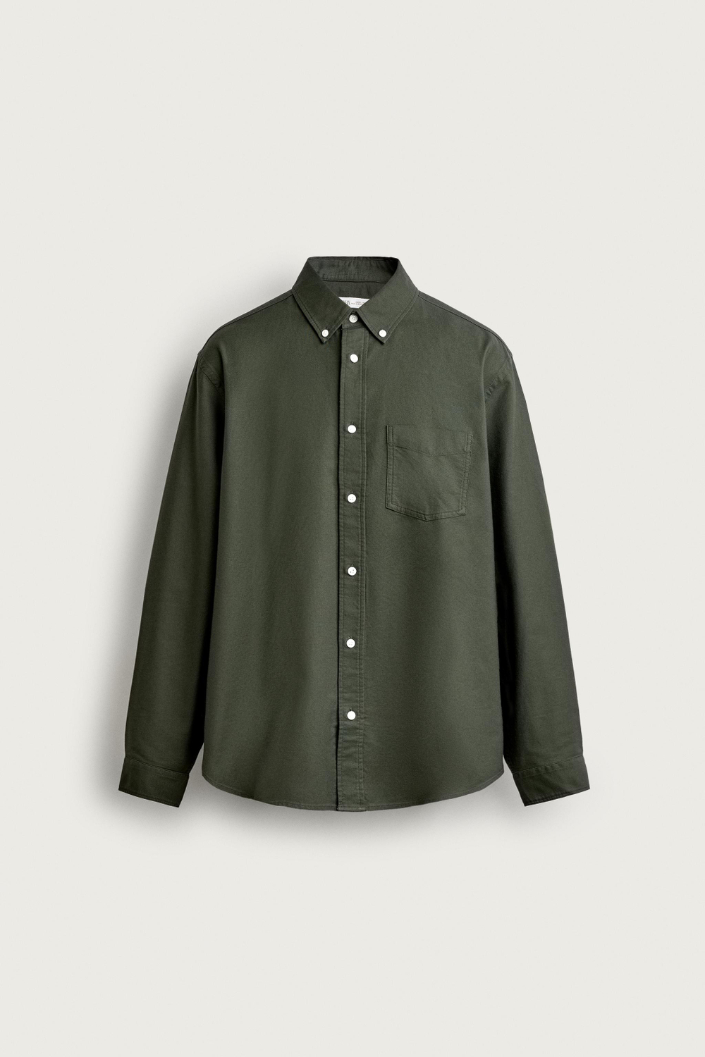 РУБАШКА REGULAR FIT ФАКТУРЫ ОКСФОРД — ZARA