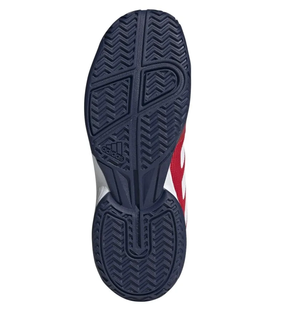 Детские теннисные кроссовки Adidas Ubersonic K - pure ruby/cloud white/dark blue