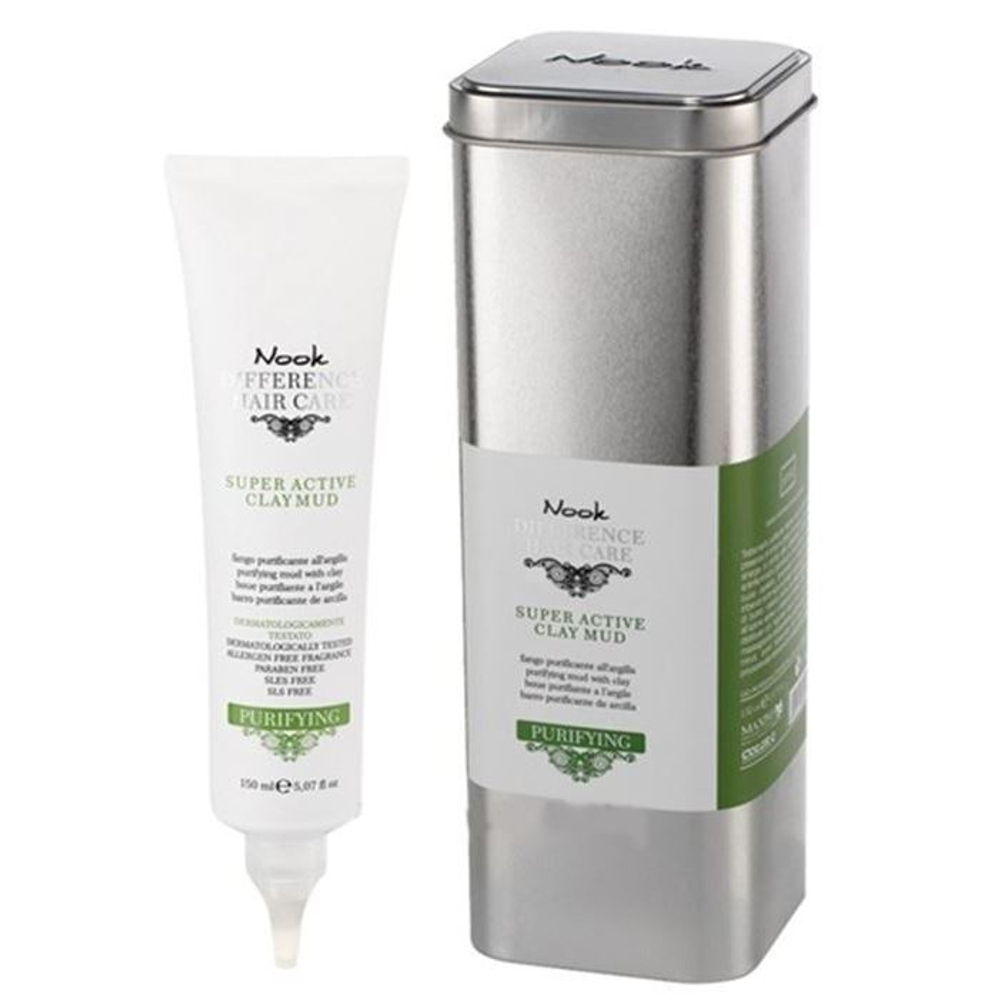 Nook Супер активная очищающая глина для кожи головы Ph 6,2 - Purifying Clay Mud , 150 мл